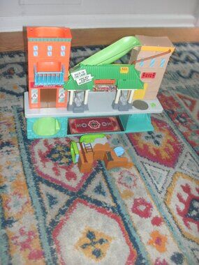Vintage 2014 Teenage Mutant Ninja Turtles Chinatown Playmates Playset Toy WORKS